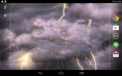Fond d'écran animé Orage - screenshot thumbnail