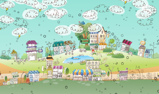 download Hand-Drawn City Wallpaper PRO free