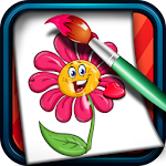 Coloring Game for Kids Flowers Apk