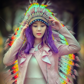 Apache Head by Jala Mangkara - People Portraits of Women