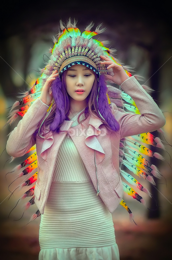 Apache Head by Jala Mangkara - People Portraits of Women