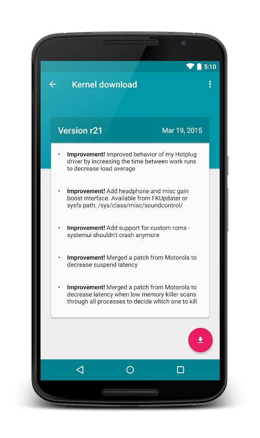 franco.Kernel updater - screenshot