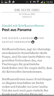 SüddeutscheZeitung Zeitungsapp Screen 3