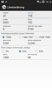 Löneberäkning - Egen firma Screenshots 1