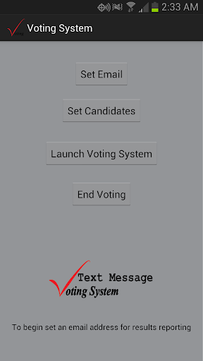 Text Message Voting System