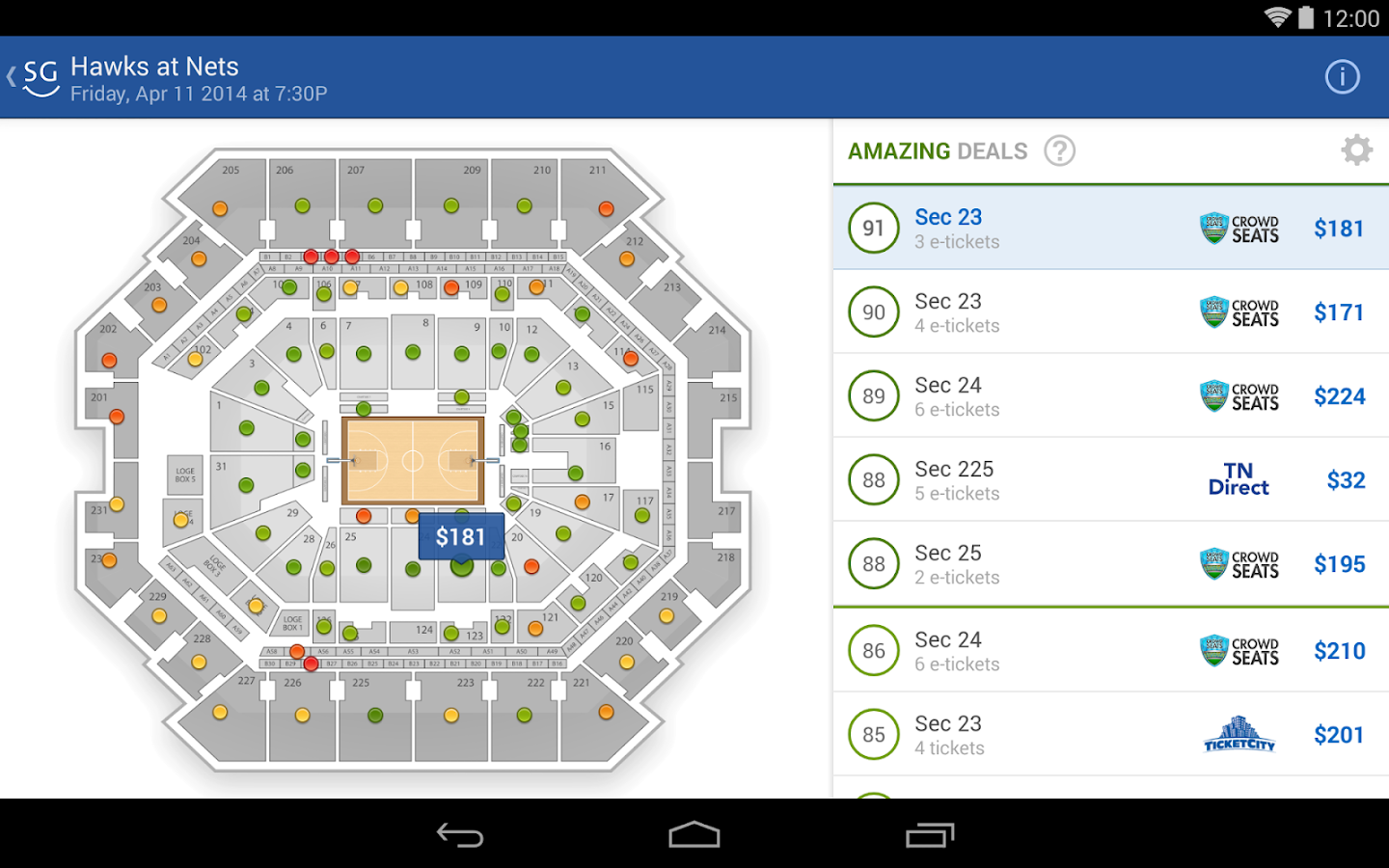 SeatGeek Event Tickets screenshot