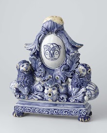 Facing for a firedog with the monogram of Prince William III