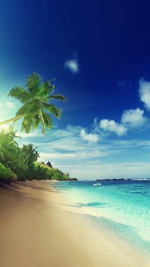 夏がテーマのiphone スマホ用ホーム ロック画面壁紙180 ハワイ夏風