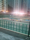 Cage Basketball and Football Court