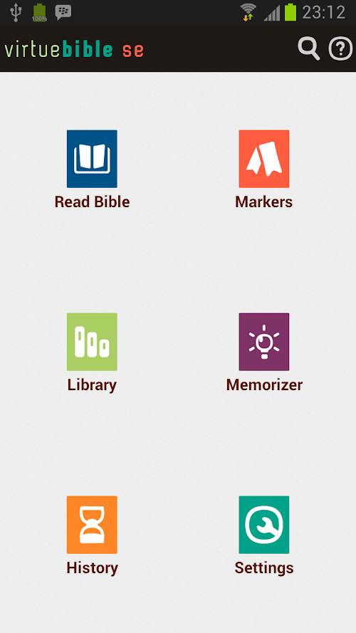 Android application Virtue Bible SE screenshort