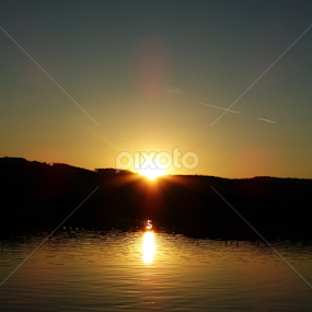 Danube sunset by Marija Mitrović - Landscapes Sunsets & Sunrises