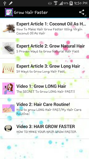 Grow Hair Faster - Tips