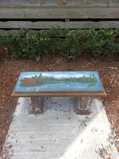 Raised Painted Bench