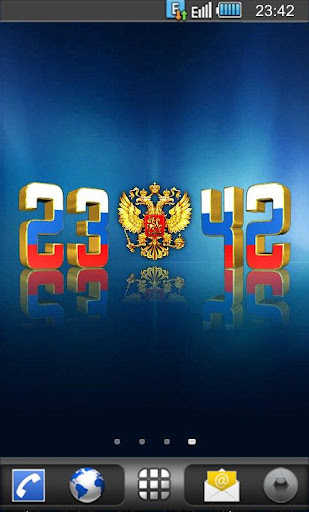 Russia Digital Clock