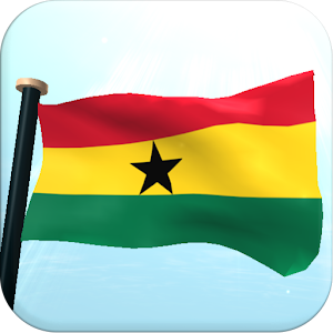 Ghana Flag 3D Live Wallpaper