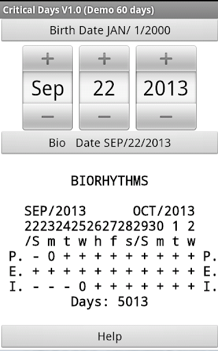 BioCriticalDaysDemo