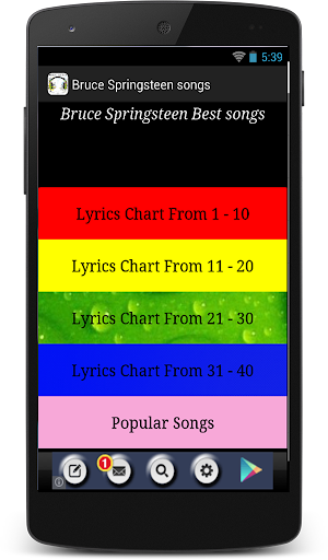 Bruce Springsteen Songs