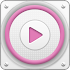 PlayerPro Cloudy Pink Skin4.0