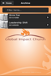 Global Impact Church poster 2