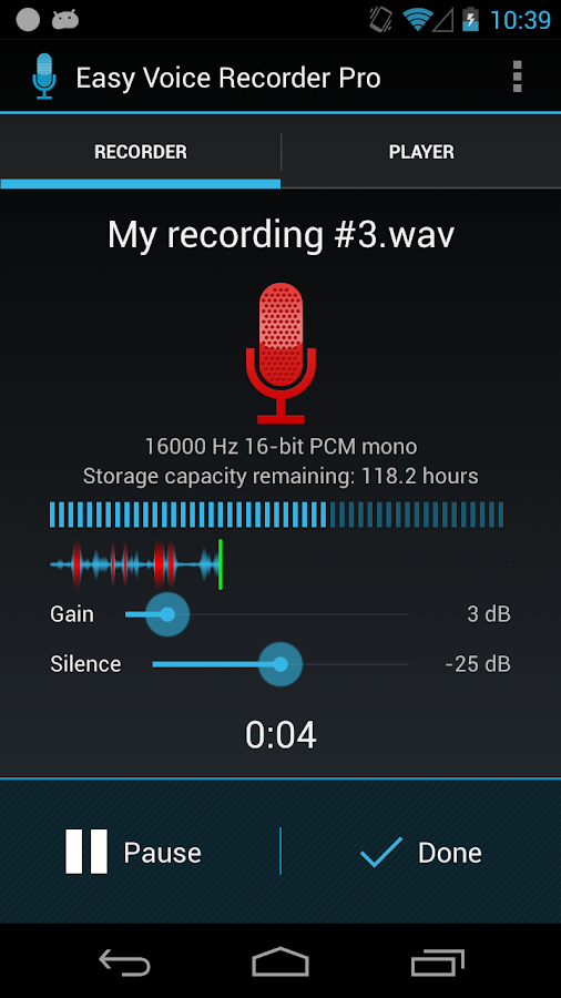 Easy Voice Recorder Pro - screenshot