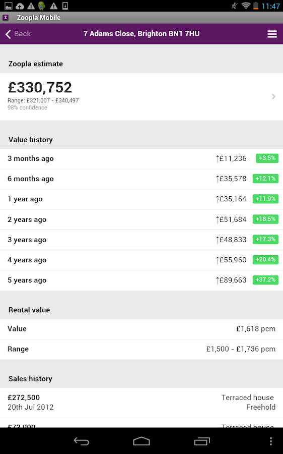 Zoopla Property Search UK Home to buy & rent Android Apps on Google
