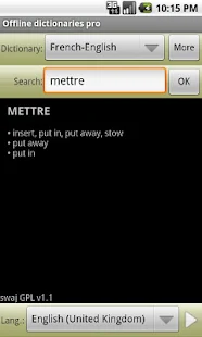   Offline dictionaries pro- screenshot thumbnail   