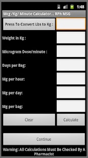 Lastest MCG/KG/Minute APK for Android