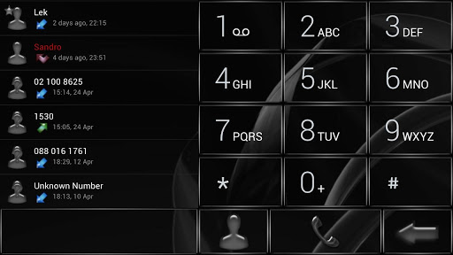 【免費個人化App】Dialer MetalGate Black theme-APP點子