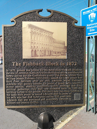 The Fishback Block in 1872