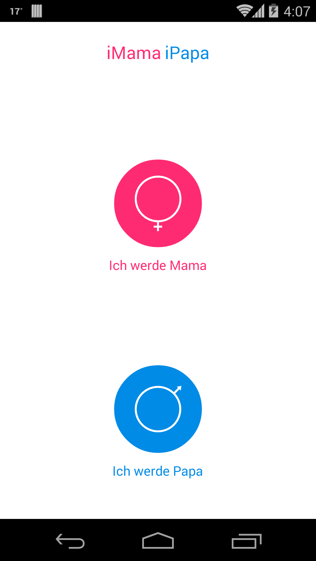Android application iMamaiPapa screenshort