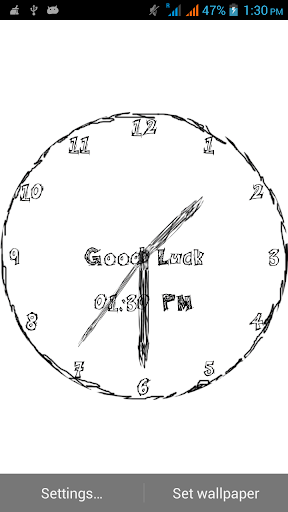 Doodled Analog Clock