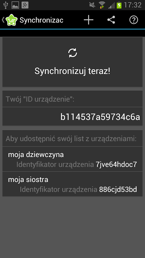 Shopping list Android
