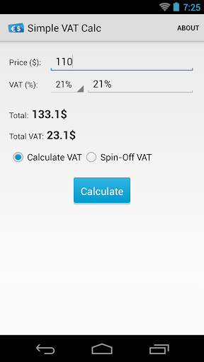 Simple VAT Calculator
