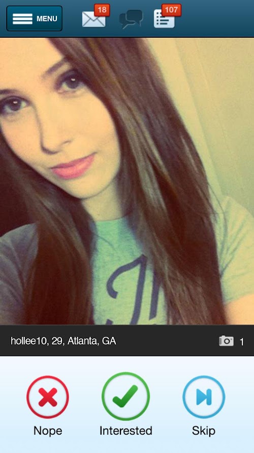 Android application Mate1.com - Singles Dating screenshot