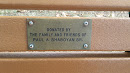 Paul A. Shaboyan SR. Memorial Bench