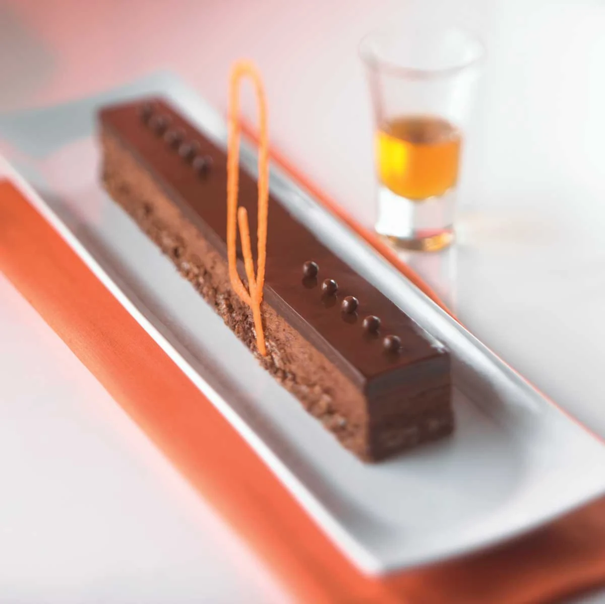 Qsine Chocolate Tombstone - What could be a better epitaph?: the Chocolate Tombstone at Celebrity Cruises's Qsine restaurant.