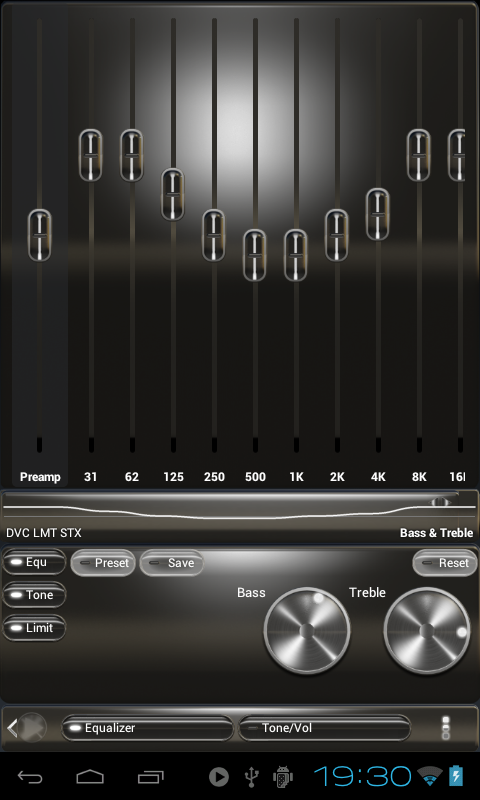PowerAmp Skin BLACK PLATIN Screen 2