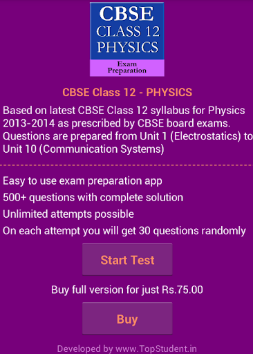 CBSE Class12 Physics