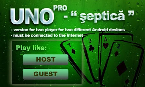 Android application UNO Pro screenshort