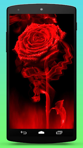 Red Rose Fire Live Wallpaper