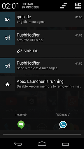 PushNotifier