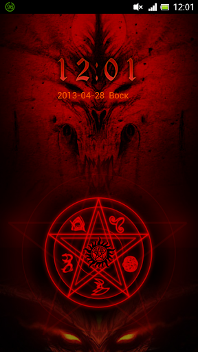 Red Demon Trap GO Locker Theme