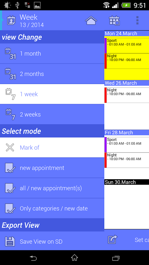 Work Calendar Android Apps on Google Play