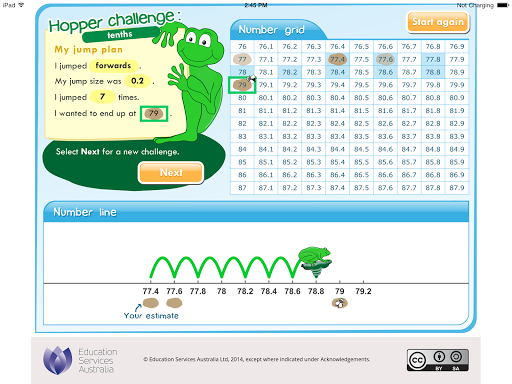 Hopper Challenge: Tenths