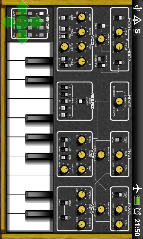 Android application BME Synthesizer screenshort