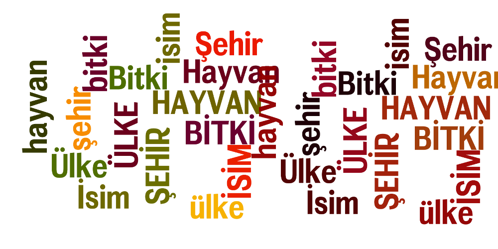   İsim Şehir Hayvan- ekran görüntüsü 