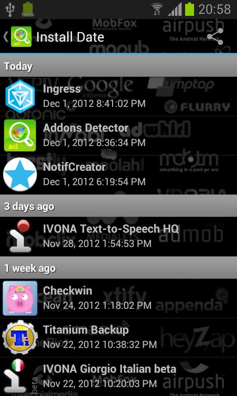 Addons Detector Android