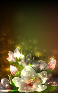 Glowing Flowers Live Wallpaper