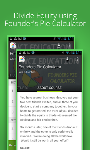 Founders Pie Calculator Course