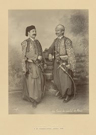 Portret van twee onbekende bewakers van het Franse consulaat, Syrië